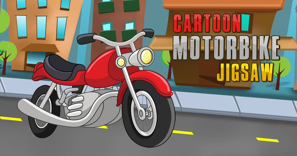 Cartoon Motorbike Jigsaw