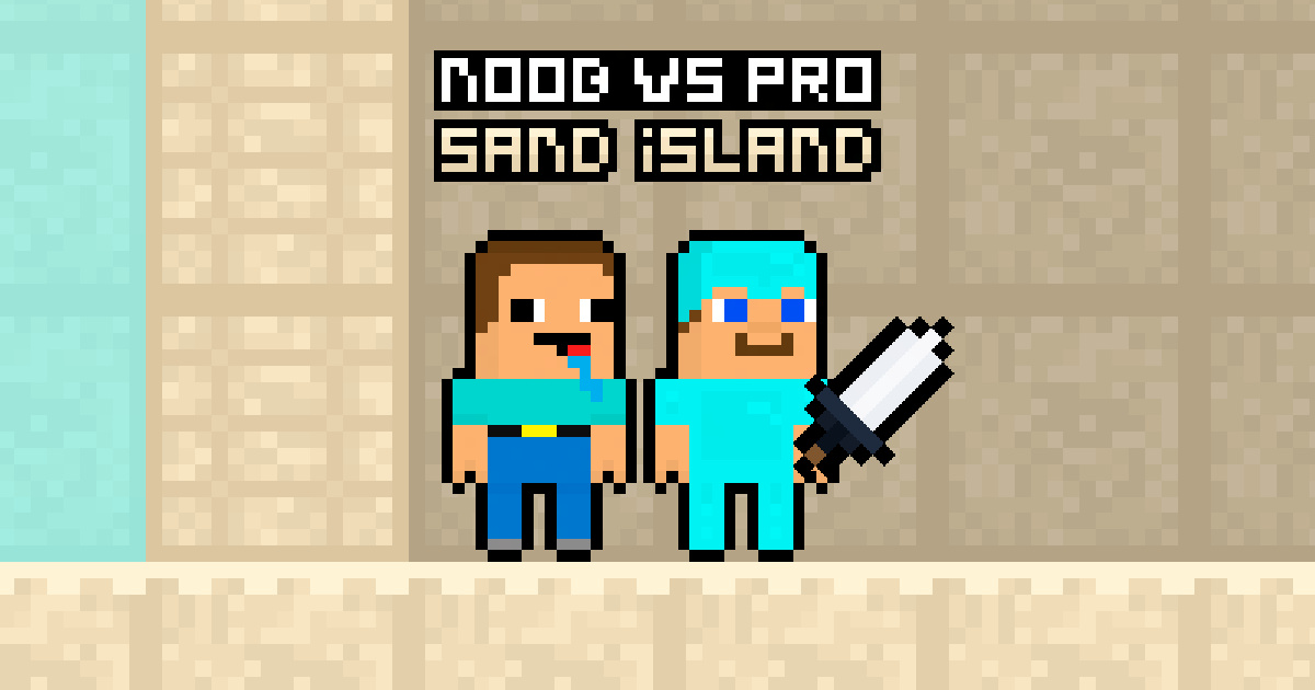 Noob vs Pro Sand island